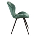 Krzesło Ginger zielony - widok z boku