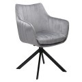 Krzesło Azalia Velvet szary