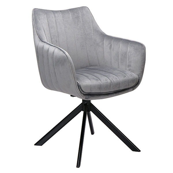 Krzesło Azalia Velvet szary
