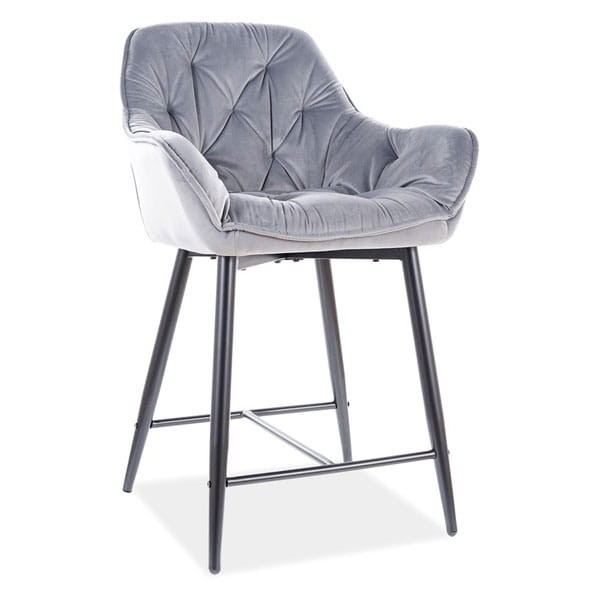 Półhoker Cherry H2 Velvet szary