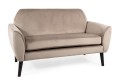 Sofa Mena Velvet beżowy / wenge