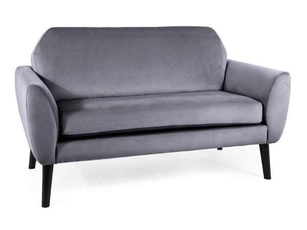 Sofa Mena Velvet szary / wenge