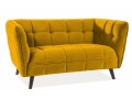 Sofa wypoczynkowa Castello Velvet 2 curry / wenge