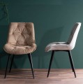 Krzesło Praga beżowy / czarne nogi - aranżacja