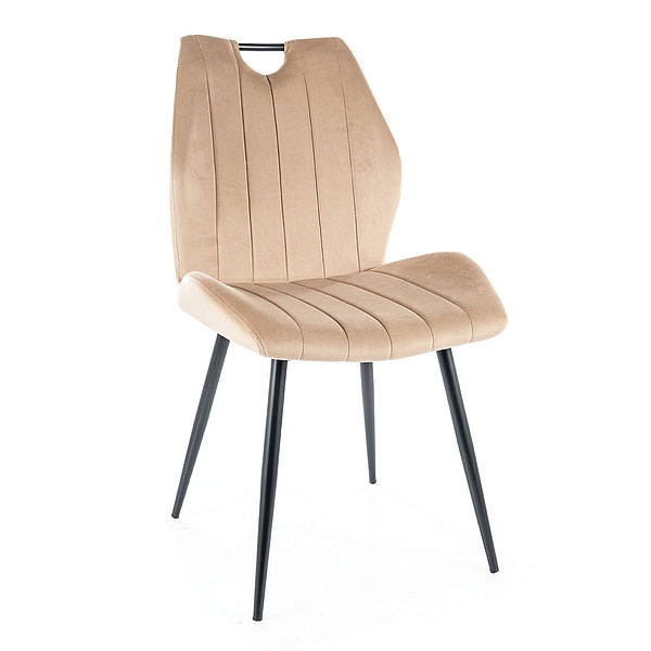 Krzesło Arco Velvet beżowy