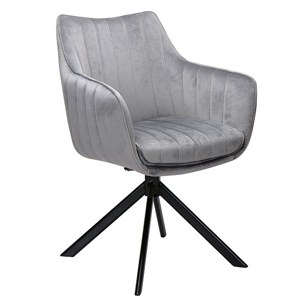 Krzesło Azalia Velvet szary