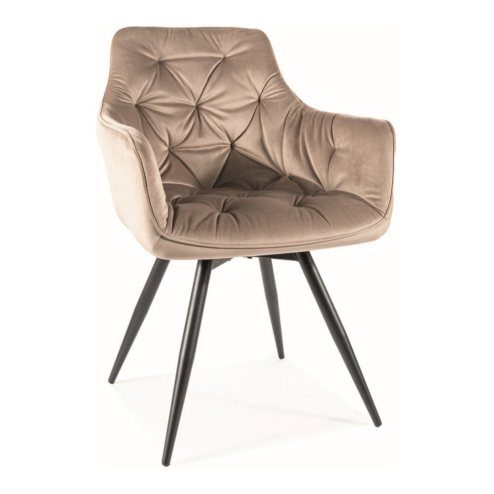 Krzesło Mango Velvet beżowy