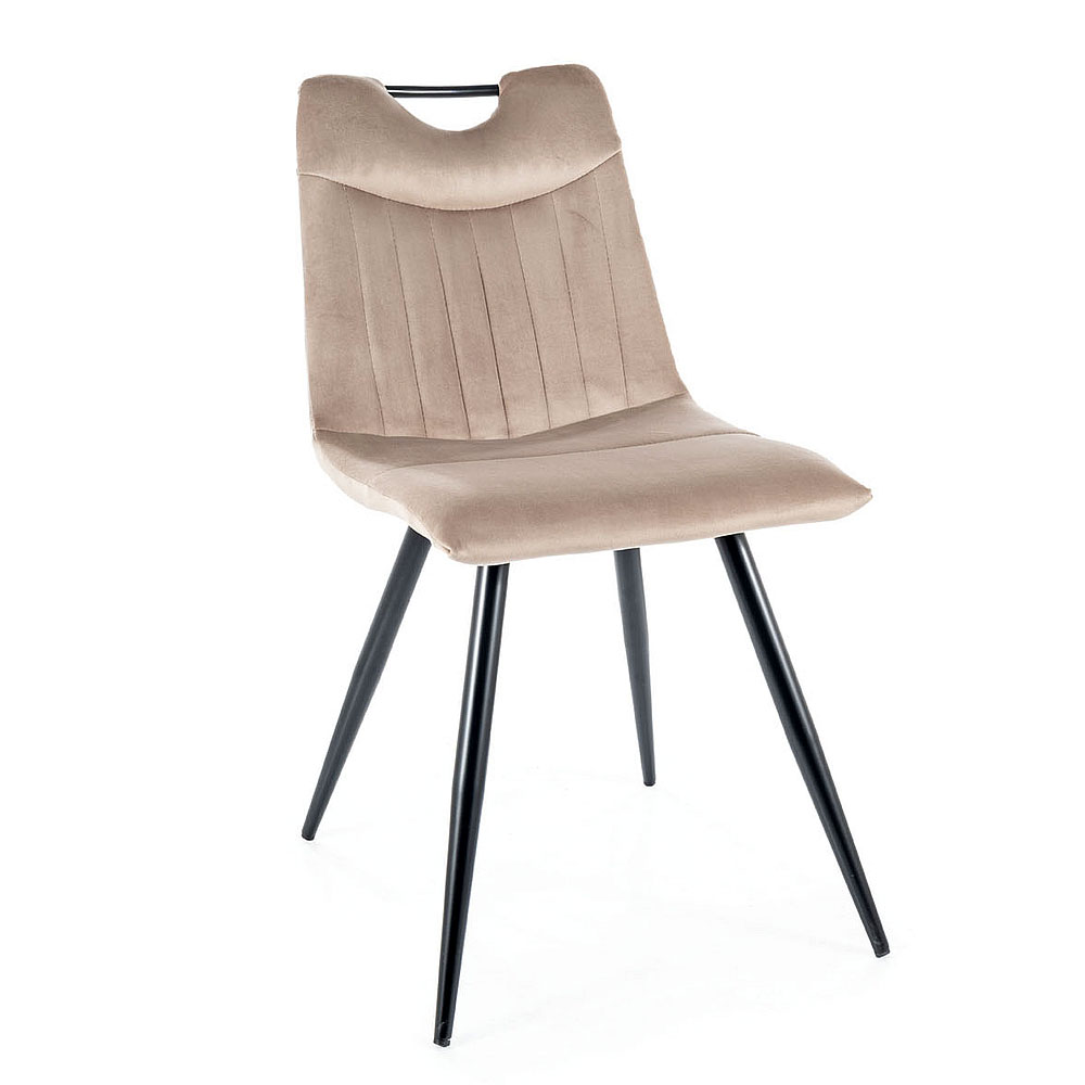 Krzesło Orfe beżowy / czarne nogi