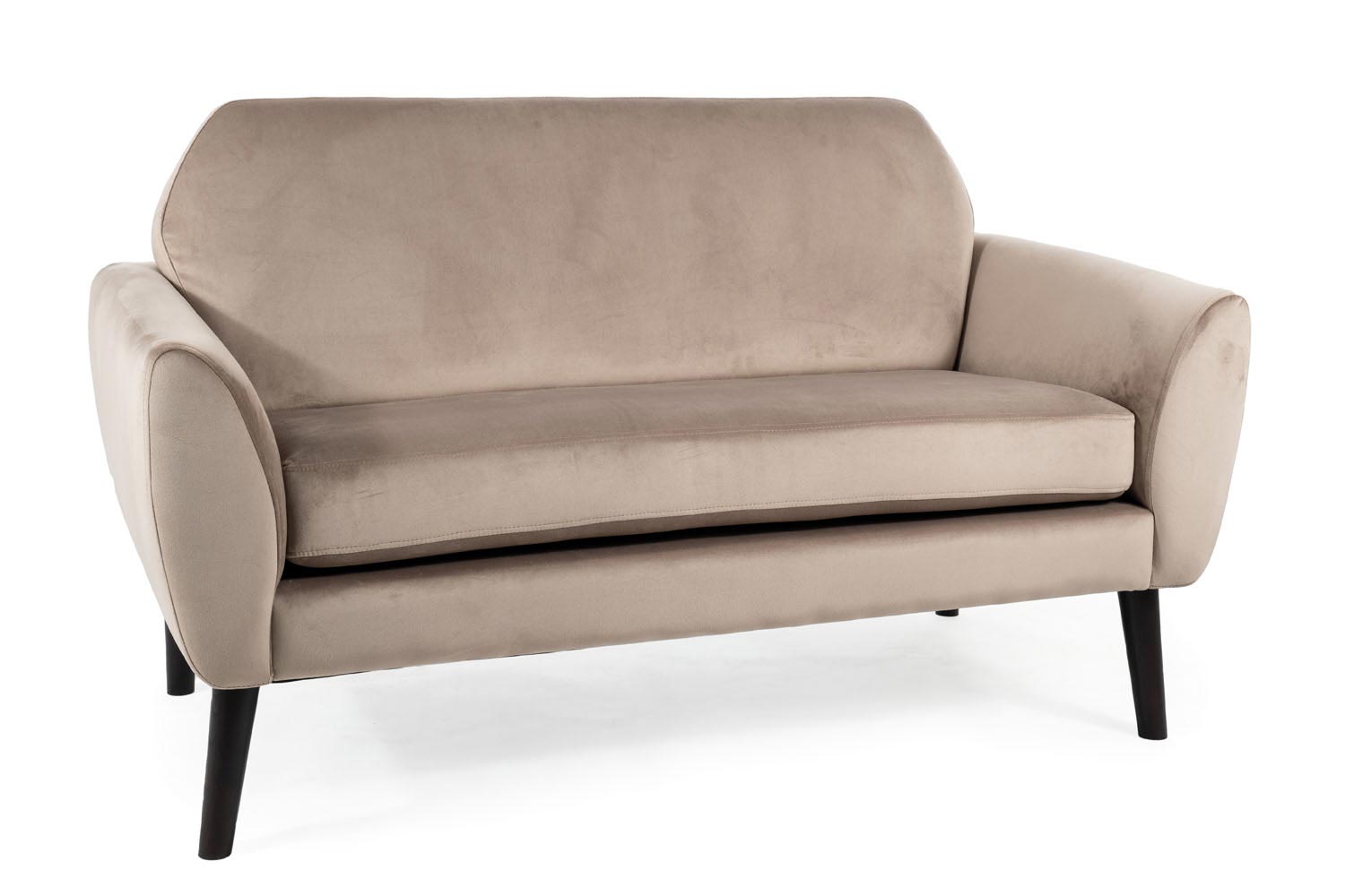 Sofa Mena Velvet beżowy / wenge