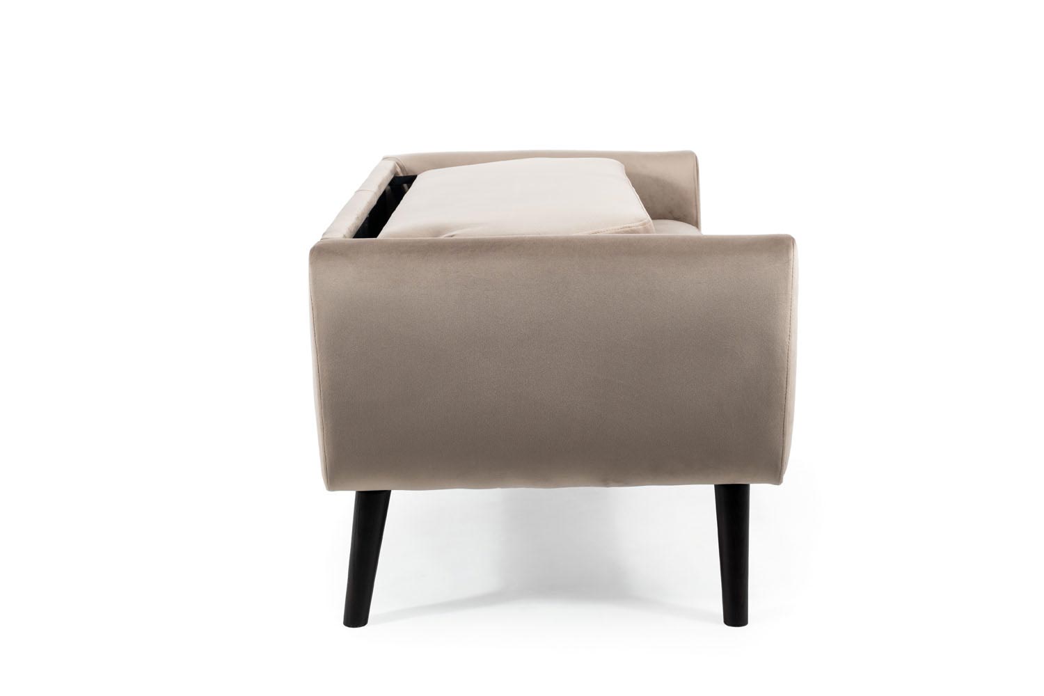 Sofa Mena Velvet beżowy / wenge